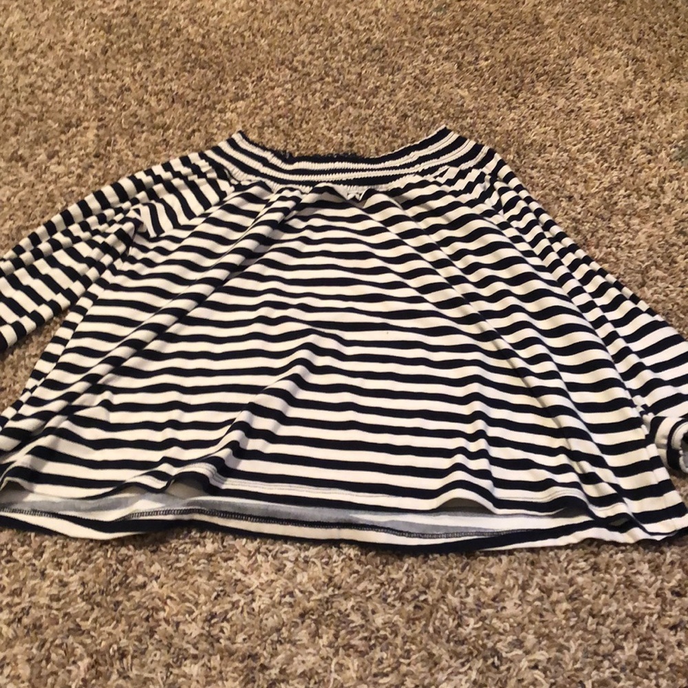 Black and white off the shoulder top